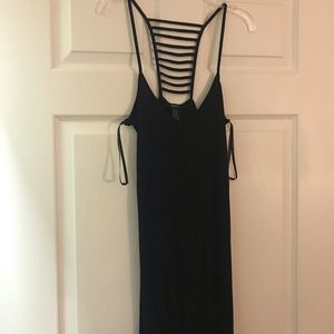 Black maxi dress